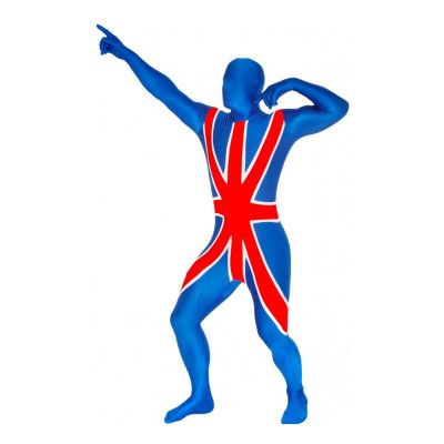 Morphsuit Storbritannien Maskeraddräkt - Large