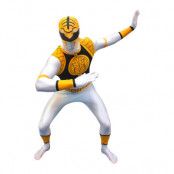 Morphsuit White Power Ranger Maskeraddräkt - X-Large