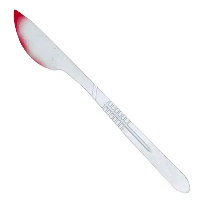 Blodig Kirurgkniv i Plast