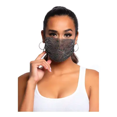 Munskyddsöverdrag Harlow Strass Svart - One size