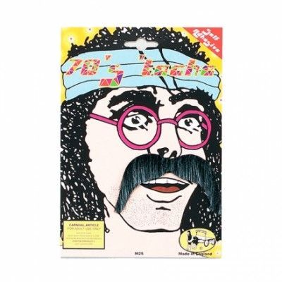 70-tals Grå Mustasch
