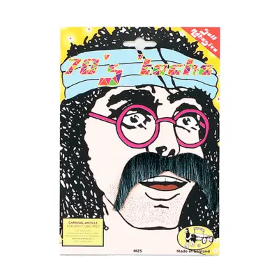 70-tals Grå Mustasch