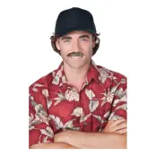 80-tals TV-Detektiv Mustasch