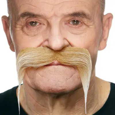 Bandit Mustasch Blond
