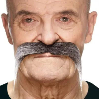 Bandit Mustasch Svart/Vit