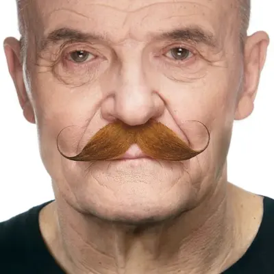 Detektiv Mustasch Röd