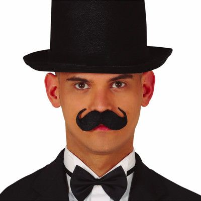 Engelsk Mustasch Svart