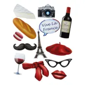 Fotoprops Frankrike Starterpack - 14-pack