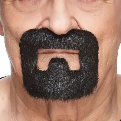 Hantverkare Mustasch Svart