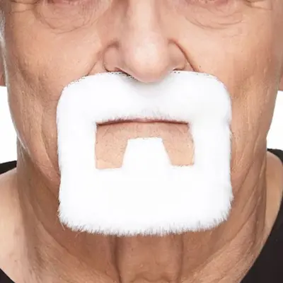 Hantverkare Mustasch Vit