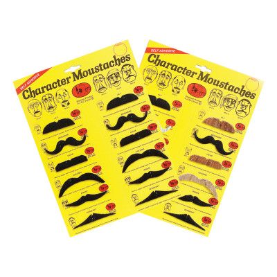 Karaktärsmustascher - Svart