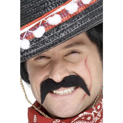 Mexikan Mustasch Svart