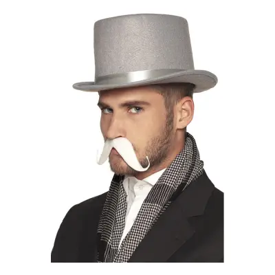 Mustasch 1800-tal Vit