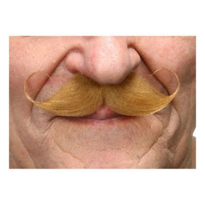 Mustasch Poirot Blond