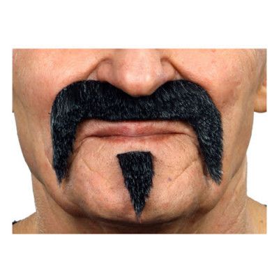 Mustasch-set Hulk Svart