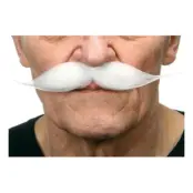 Mustasch Show Vit