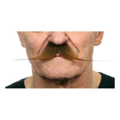 Mustasch Spetsig Brun