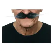 Mustasch Vaxad Gråsprängd