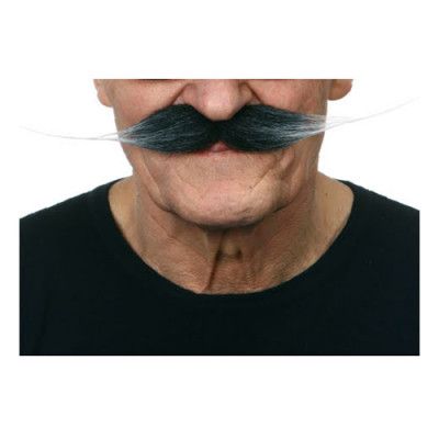 Mustasch Vaxad Gråsprängd