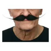 Mustasch Vaxad Svart
