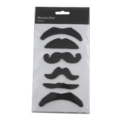 Mustascher Svarta - 6-pack