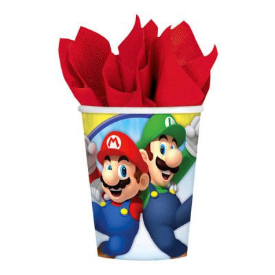 Pappersmuggar Super Mario - 8-pack