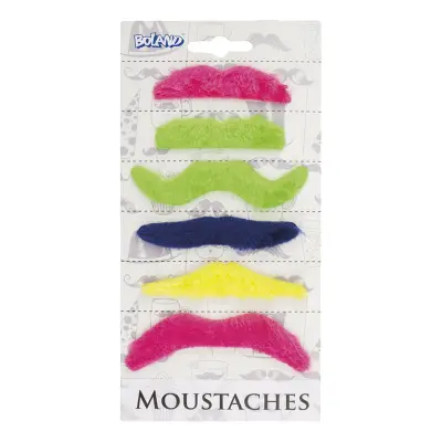 Partymustascher Mix - 6-pack