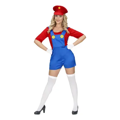 Rörmokartjej Röd Maskeraddräkt - Small