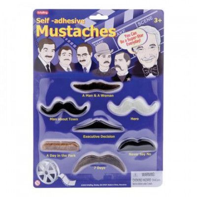 Självhäftande Mustascher