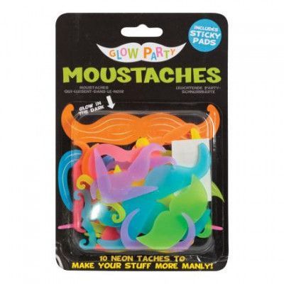 Självlysande Mustascher