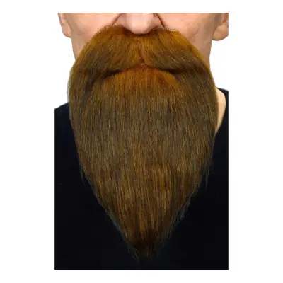 Skägg med Mustasch Lång Brun