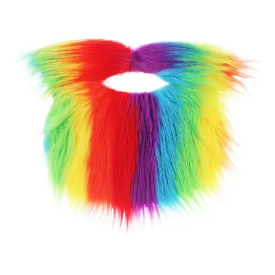 Skägg Regnbågsfärgat - One size