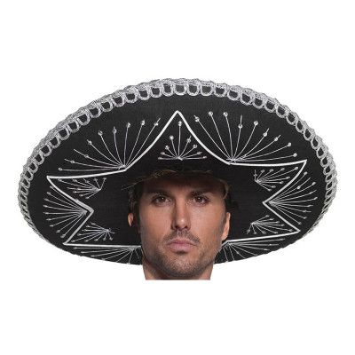 Sombrero Svart Deluxe - One size