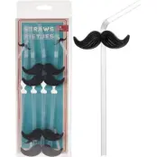 Sugrör Mustasch 4-Pack