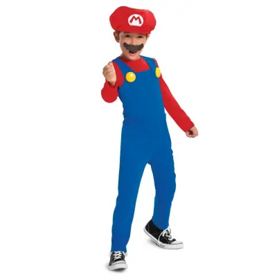 Super Mario Utklädningskläder : Model - M 7-8 år - Super Mario -  Leksaksaffären