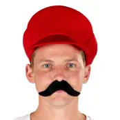 Svart Mustasch med Klister