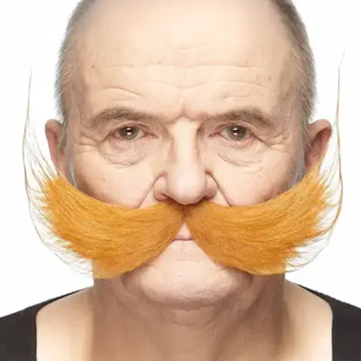 Uppfinnare Mustasch Röd
