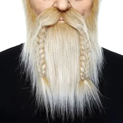 Viking Mustasch med Skägg Beige