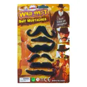 Vilda Västern Cowboy Mustascher
