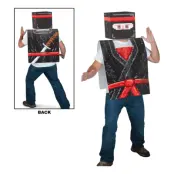 8-bitars Ninjaväst i Papp - One size