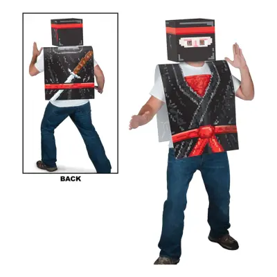 8-bitars Ninjaväst i Papp - One size