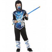 Blå Ninja Barndräkt med Svärd