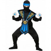 Komplett Ninjadräkt för barn - blå version