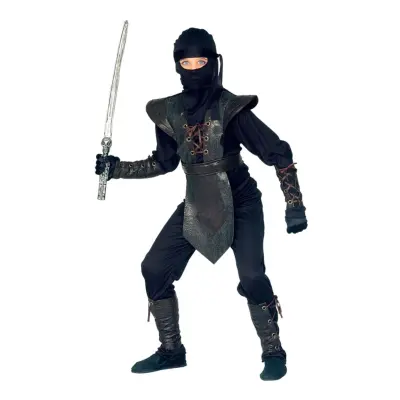 Ninja Master Jumpsuit Barn Maskeraddräkt - X-Large