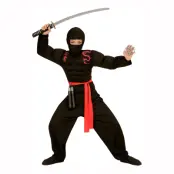 Ninja med Muskler Barn Maskeraddräkt - Small