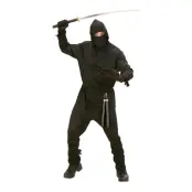 Ninja Svart Maskeraddräkt - Small
