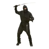 Ninja Svart Maskeraddräkt - Medium