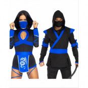 Pardräkt - Blå Ninja maskeraddräkter