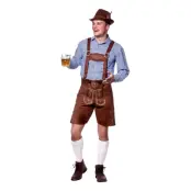 Autentiska Lederhosen Bruna - Medium
