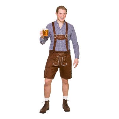 Autentiska Lederhosen Bruna - Medium